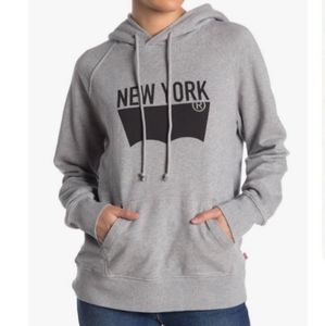 Adidas Gray New York Hoodie Sweatshirt